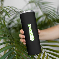 Shamrocks Tie Skinny Tumbler Kids St Patricks Day Costume Party Humor