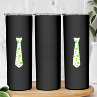 Shamrocks Tie Skinny Tumbler Kids St Patricks Day Costume Party Humor