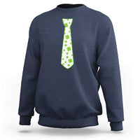 Shamrocks Tie Sweatshirt Kids St Patricks Day Costume Party Humor