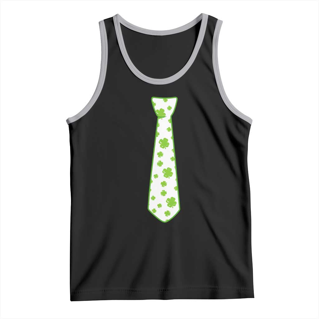 Shamrocks Tie Tank Top Kids St Patricks Day Costume Party Humor