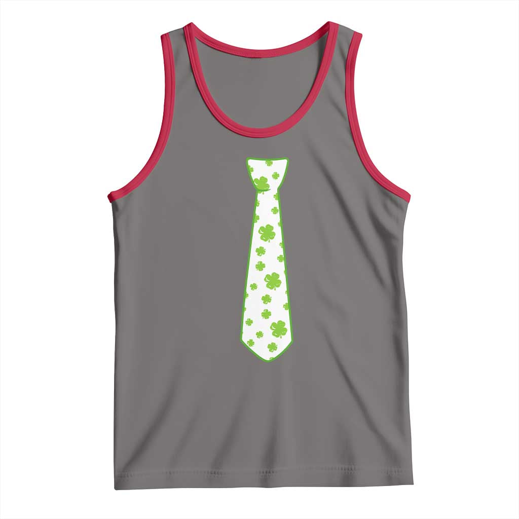 Shamrocks Tie Tank Top Kids St Patricks Day Costume Party Humor