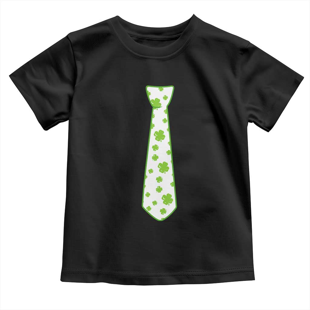 Shamrocks Tie Toddler T Shirt Kids St Patricks Day Costume Party Humor