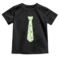 Shamrocks Tie Toddler T Shirt Kids St Patricks Day Costume Party Humor