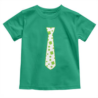 Shamrocks Tie Toddler T Shirt Kids St Patricks Day Costume Party Humor