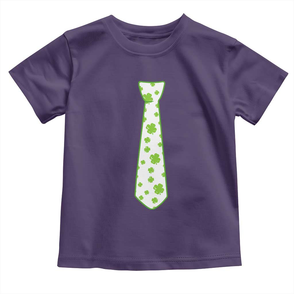 Shamrocks Tie Toddler T Shirt Kids St Patricks Day Costume Party Humor