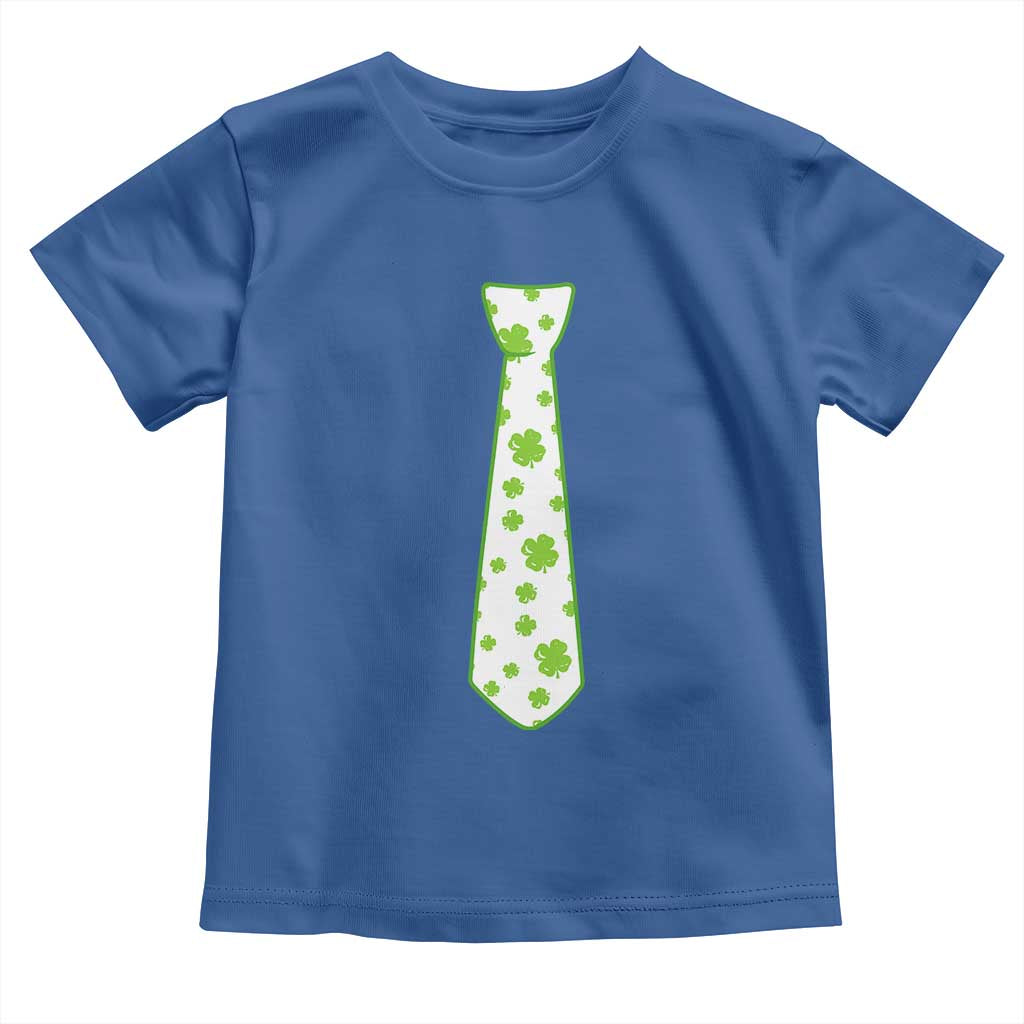 Shamrocks Tie Toddler T Shirt Kids St Patricks Day Costume Party Humor