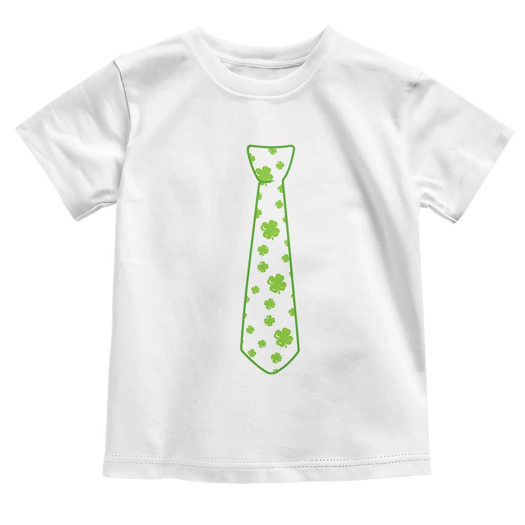 Shamrocks Tie Toddler T Shirt Kids St Patricks Day Costume Party Humor