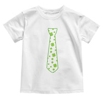 Shamrocks Tie Toddler T Shirt Kids St Patricks Day Costume Party Humor