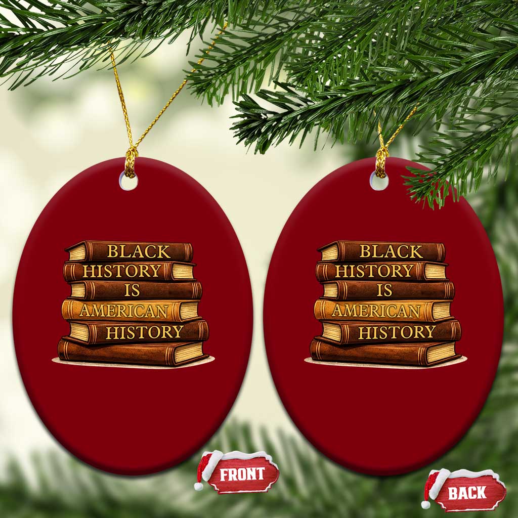 Black History Month Ceramic Ornament Book Lover Teacher Black History Is American History