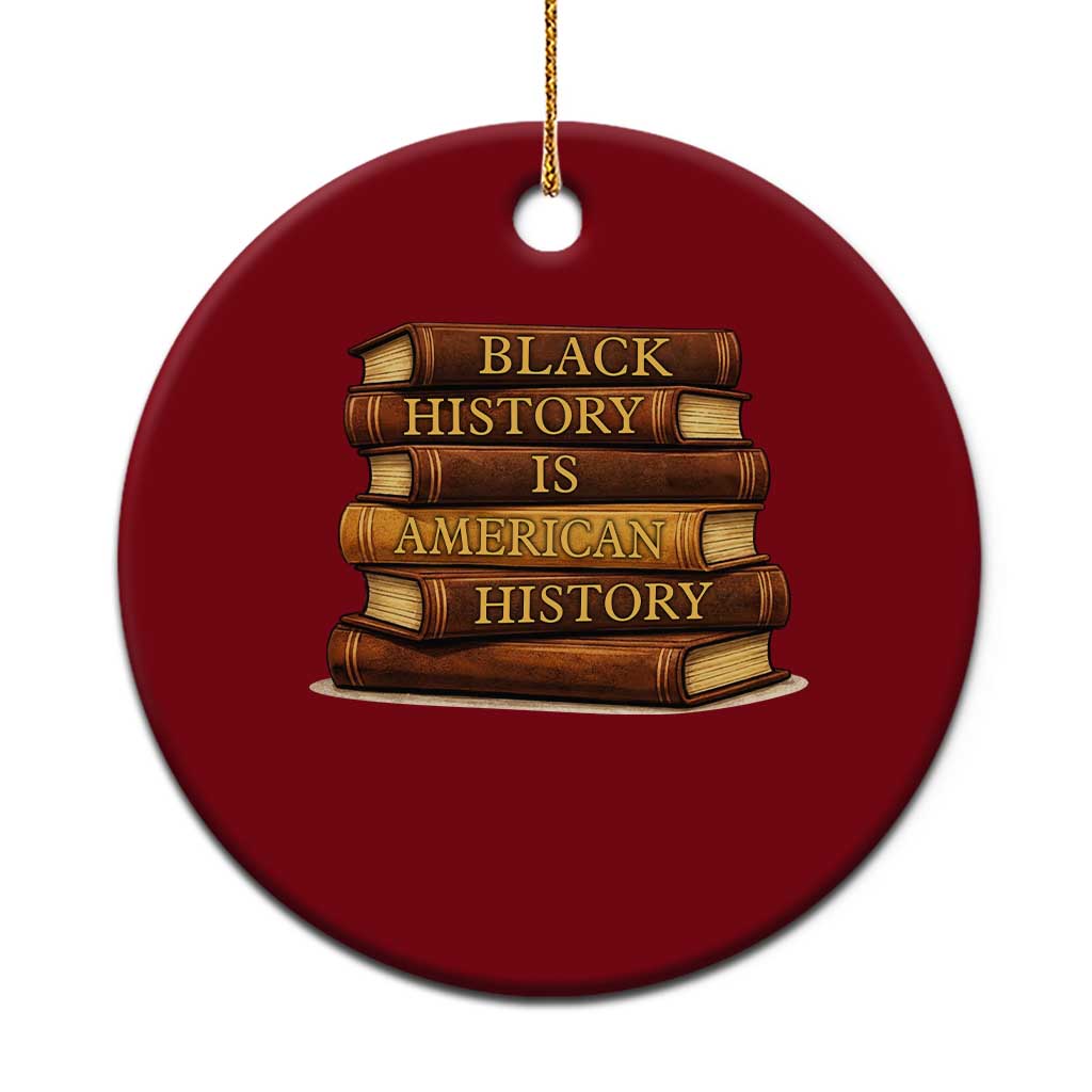 Black History Month Ceramic Ornament Book Lover Teacher Black History Is American History