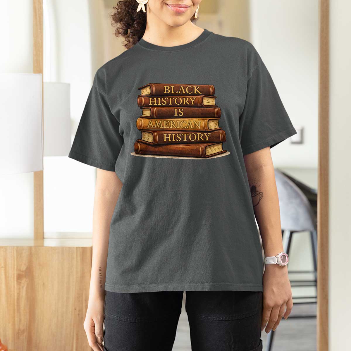 Black History Month T Shirt For Women Book Lover Teacher Black History Is American History