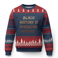 Black History Is American History Ugly Christmas Sweater Melanin African American Pride Gifts