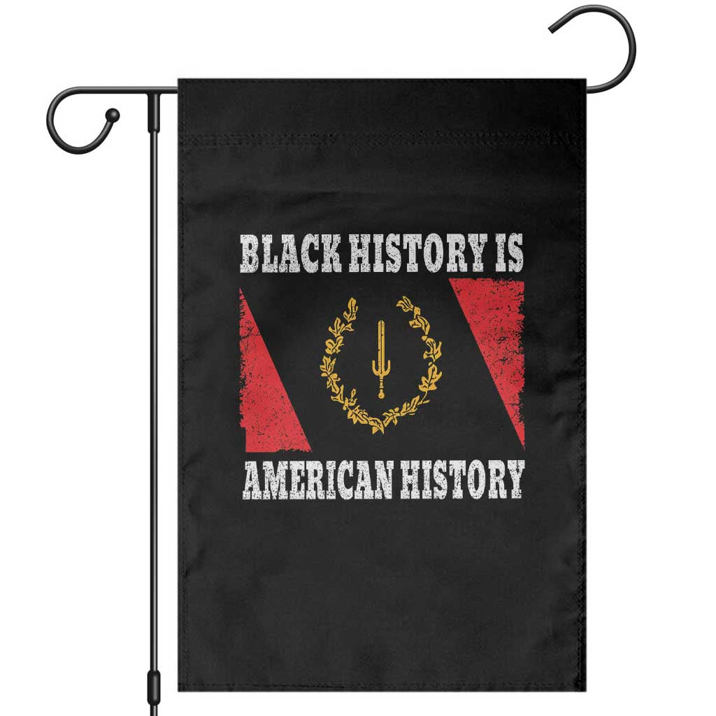 Black History Is American History Garden Flag Afro African Black American Heritage Flag