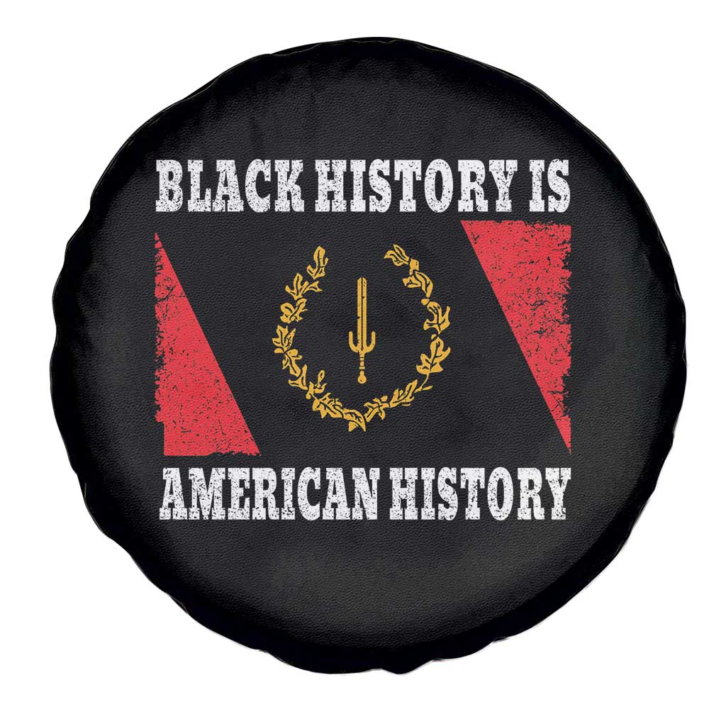 Black History Is American History Spare Tire Cover Afro African Black American Heritage Flag