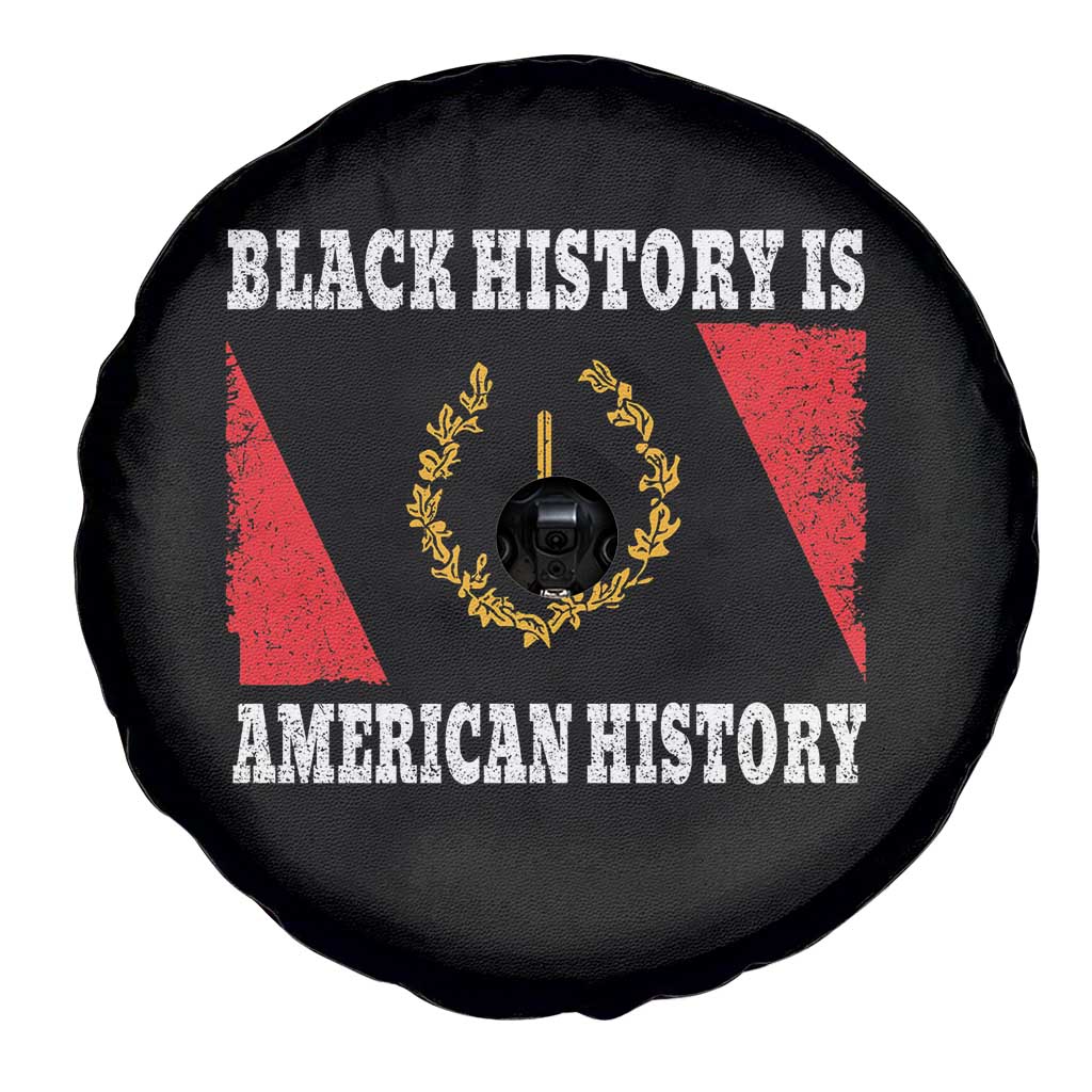 Black History Is American History Spare Tire Cover Afro African Black American Heritage Flag