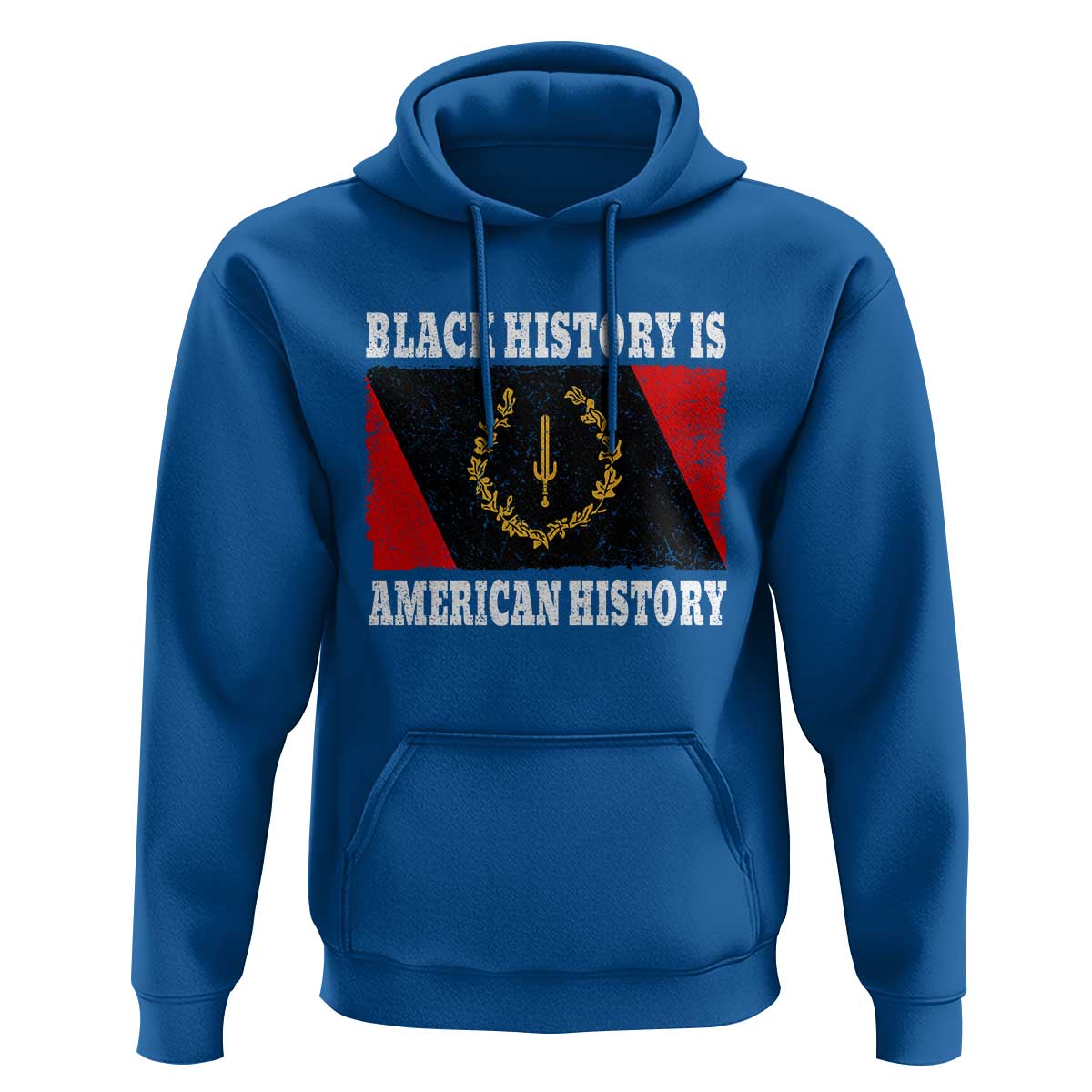 Black History Is American History Hoodie Afro African Black American Heritage Flag