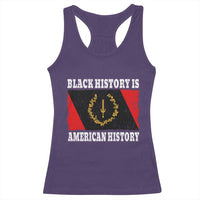 Black History Is American History Racerback Tank Top Afro African Black American Heritage Flag