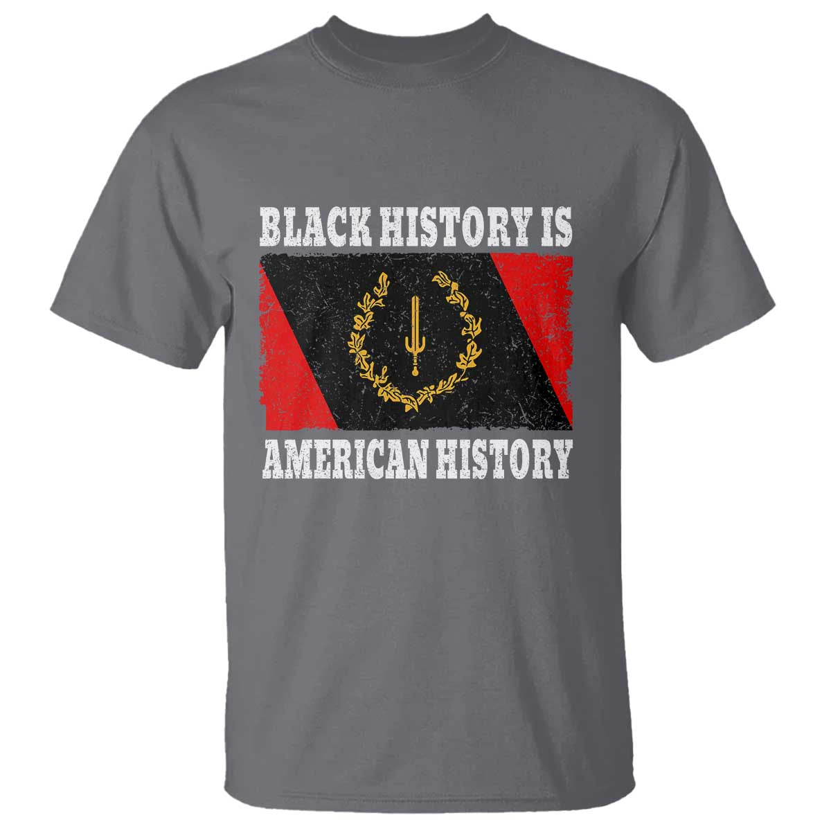 Black History Is American History T Shirt Afro African Black American Heritage Flag