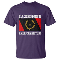 Black History Is American History T Shirt Afro African Black American Heritage Flag