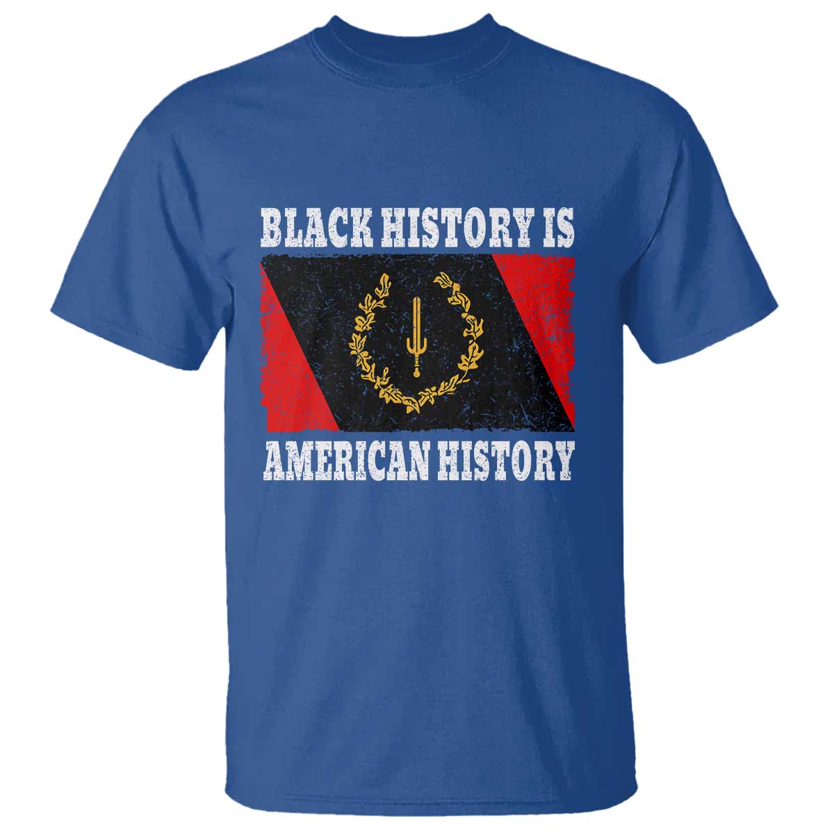 Black History Is American History T Shirt Afro African Black American Heritage Flag
