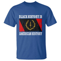 Black History Is American History T Shirt Afro African Black American Heritage Flag