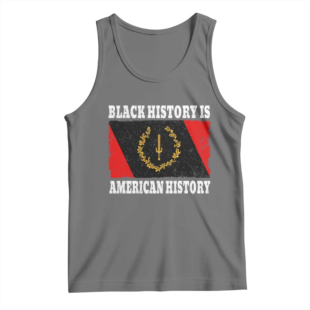 Black History Is American History Tank Top Afro African Black American Heritage Flag