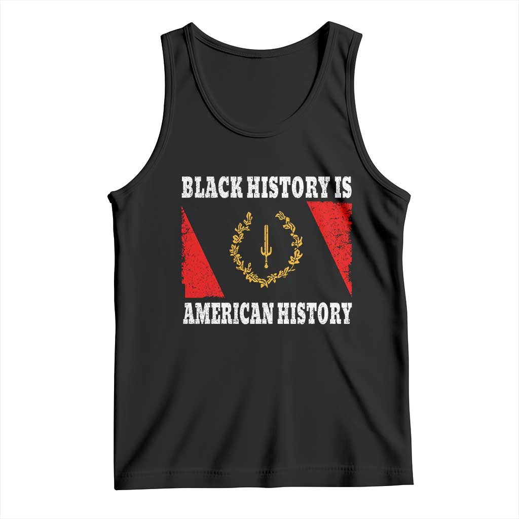 Black History Is American History Tank Top Afro African Black American Heritage Flag
