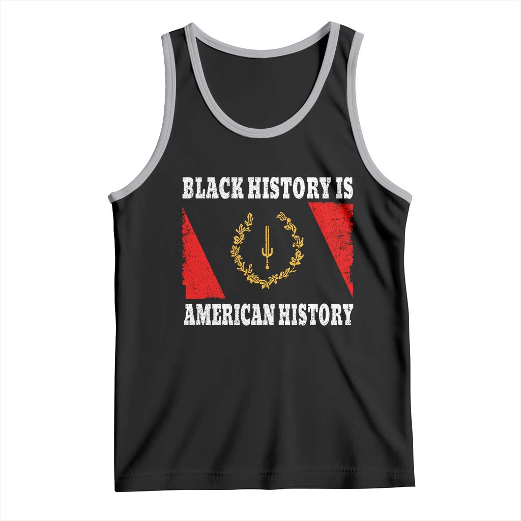 Black History Is American History Tank Top Afro African Black American Heritage Flag
