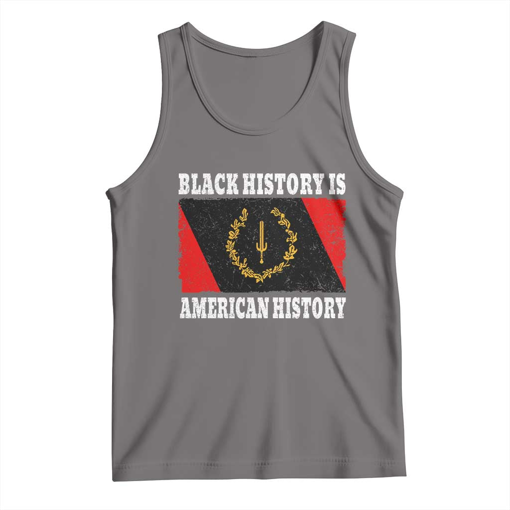 Black History Is American History Tank Top Afro African Black American Heritage Flag