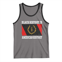 Black History Is American History Tank Top Afro African Black American Heritage Flag