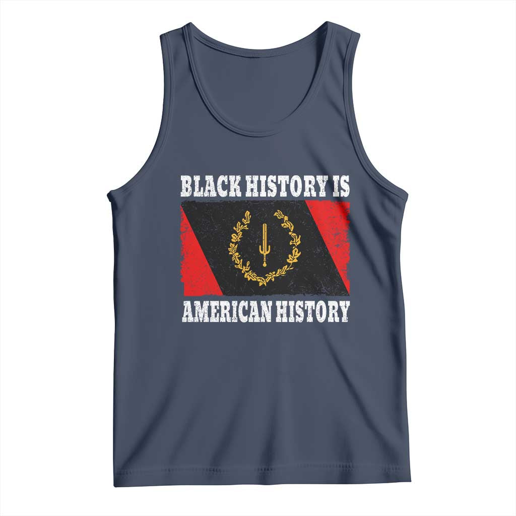 Black History Is American History Tank Top Afro African Black American Heritage Flag