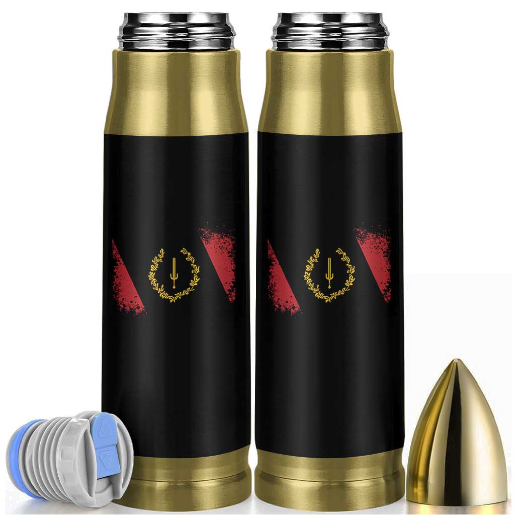 Black American Heritage Flag Bullet Tumbler Vintage Watercolor Afro African Black History Month