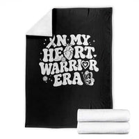 CHD Heart Disease Awareness Throw Blanket In My Heart Warrior Era
