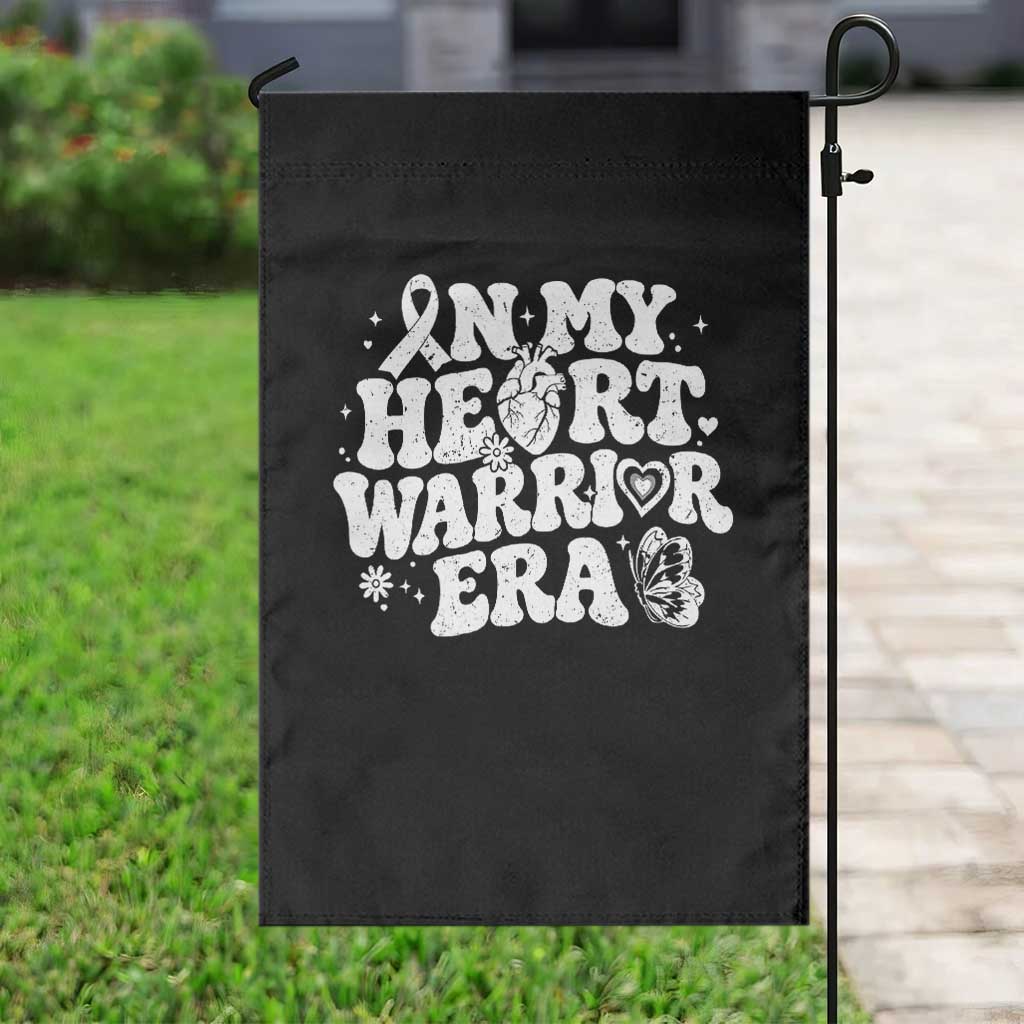 CHD Heart Disease Awareness Garden Flag In My Heart Warrior Era