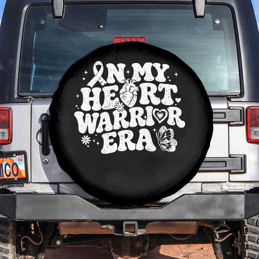 CHD Heart Disease Awareness Spare Tire Cover In My Heart Warrior Era