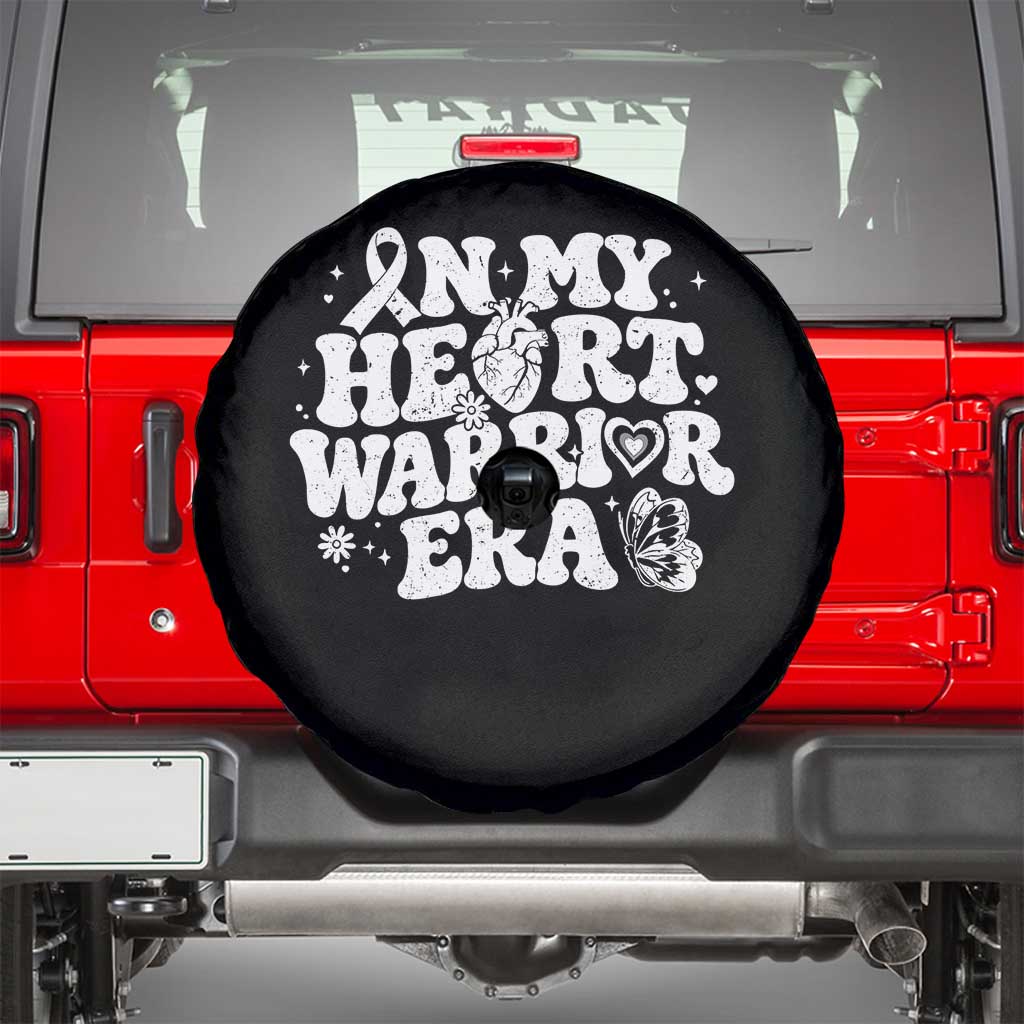 CHD Heart Disease Awareness Spare Tire Cover In My Heart Warrior Era