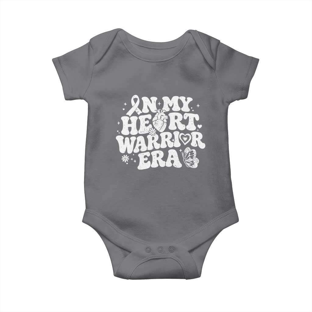 CHD Heart Disease Awareness Baby Onesie In My Heart Warrior Era