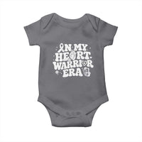 CHD Heart Disease Awareness Baby Onesie In My Heart Warrior Era