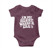 CHD Heart Disease Awareness Baby Onesie In My Heart Warrior Era