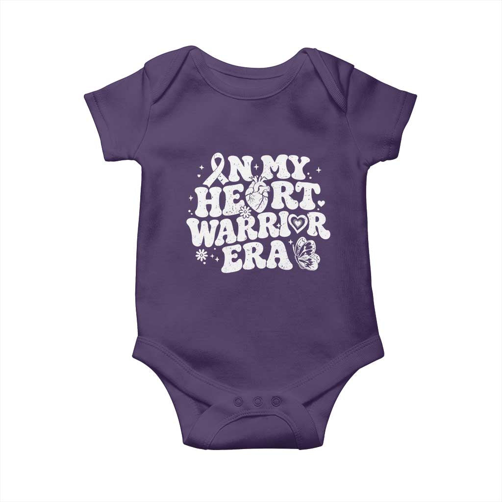CHD Heart Disease Awareness Baby Onesie In My Heart Warrior Era