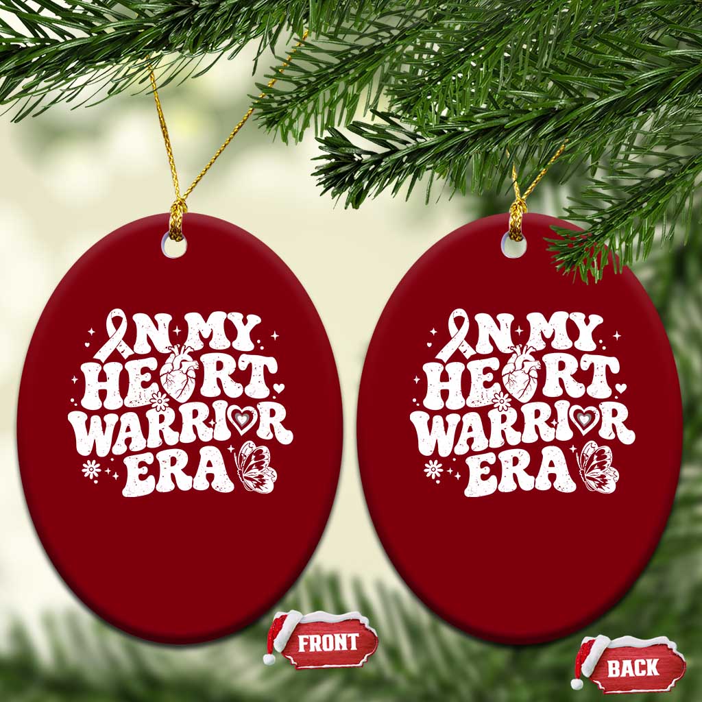 CHD Heart Disease Awareness Ceramic Ornament In My Heart Warrior Era