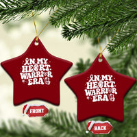 CHD Heart Disease Awareness Ceramic Ornament In My Heart Warrior Era