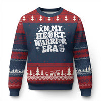 CHD Heart Disease Awareness Ugly Christmas Sweater In My Heart Warrior Era