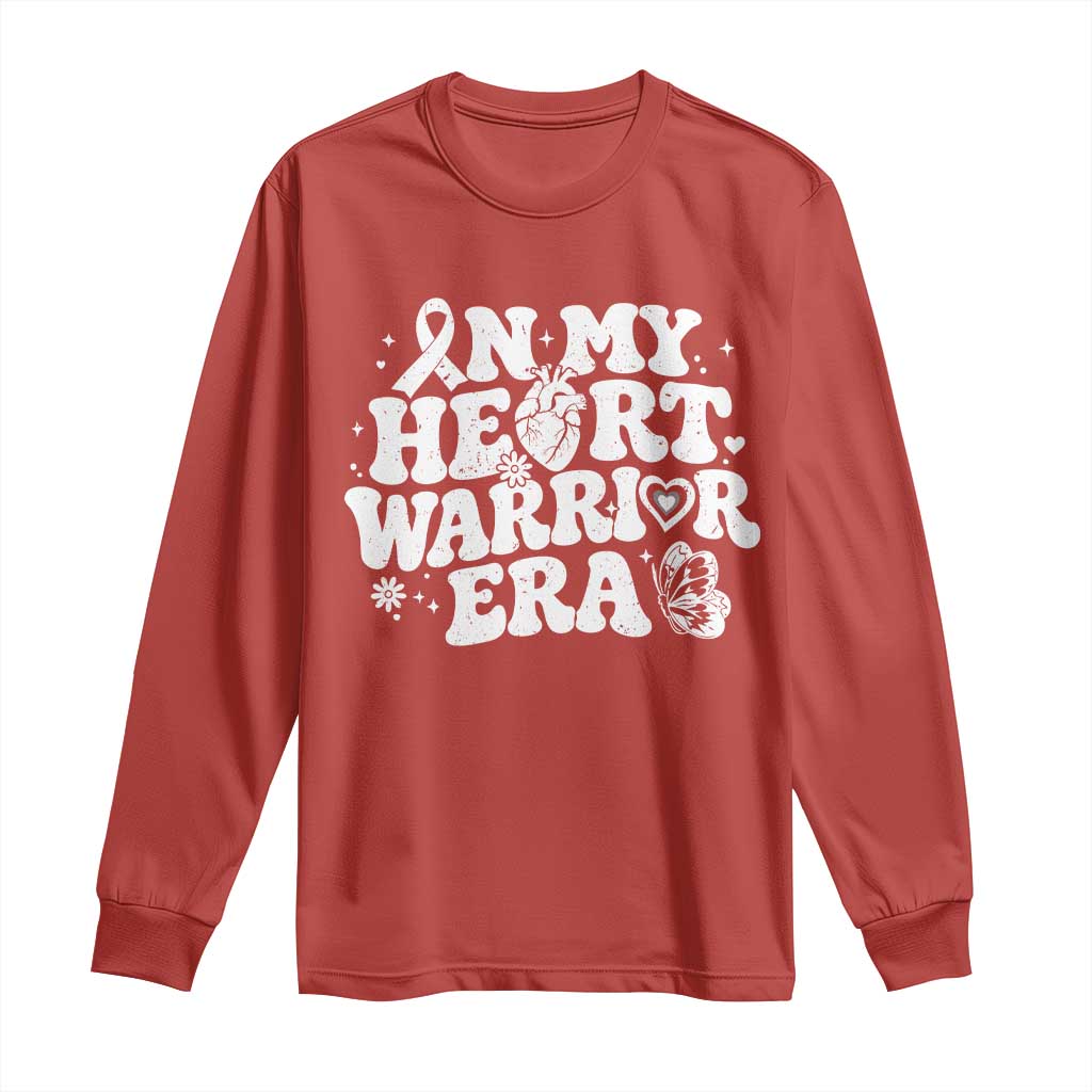 CHD Heart Disease Awareness Long Sleeve Shirt In My Heart Warrior Era