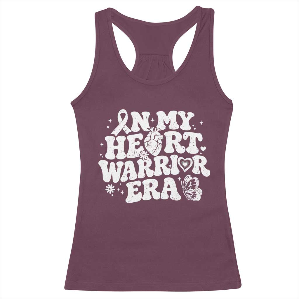 CHD Heart Disease Awareness Racerback Tank Top In My Heart Warrior Era