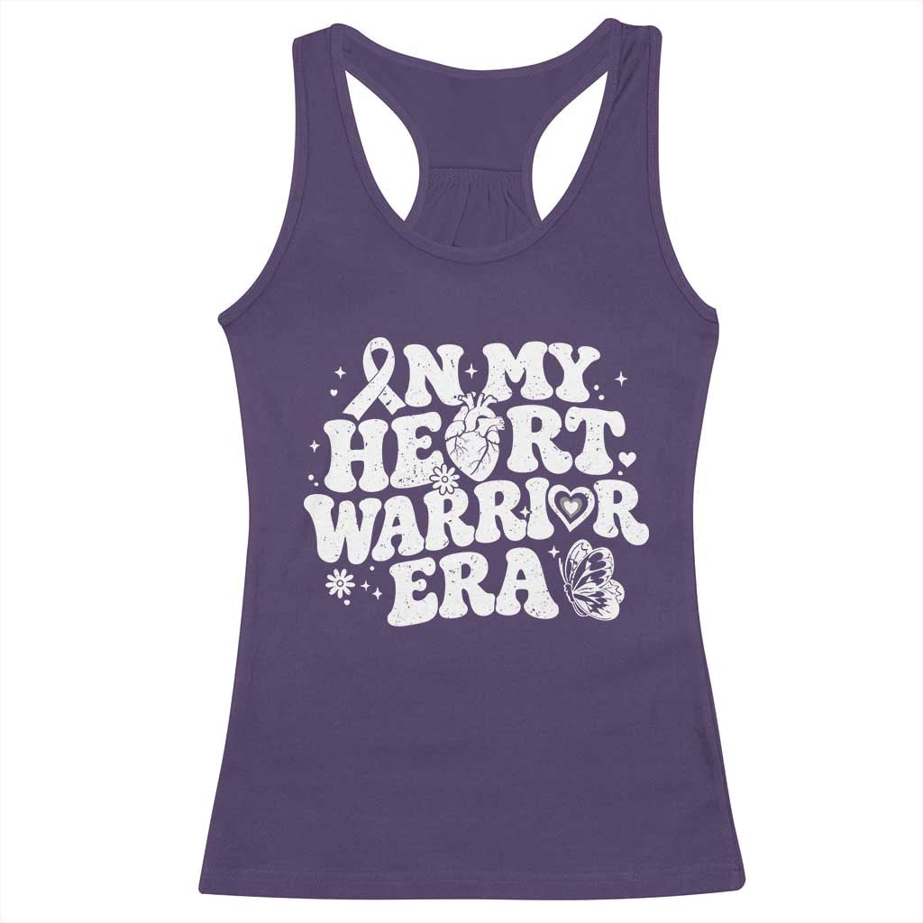 CHD Heart Disease Awareness Racerback Tank Top In My Heart Warrior Era