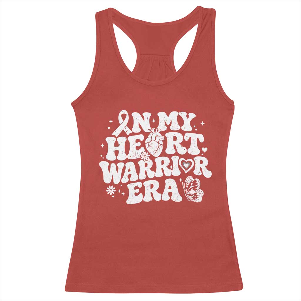 CHD Heart Disease Awareness Racerback Tank Top In My Heart Warrior Era