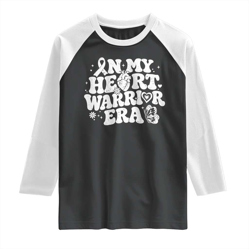 CHD Heart Disease Awareness Raglan Shirt In My Heart Warrior Era