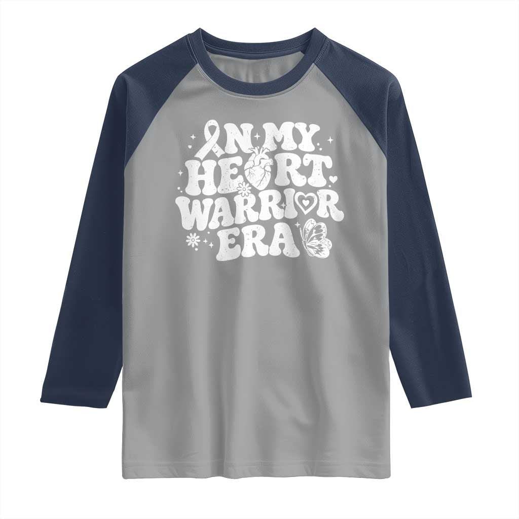 CHD Heart Disease Awareness Raglan Shirt In My Heart Warrior Era