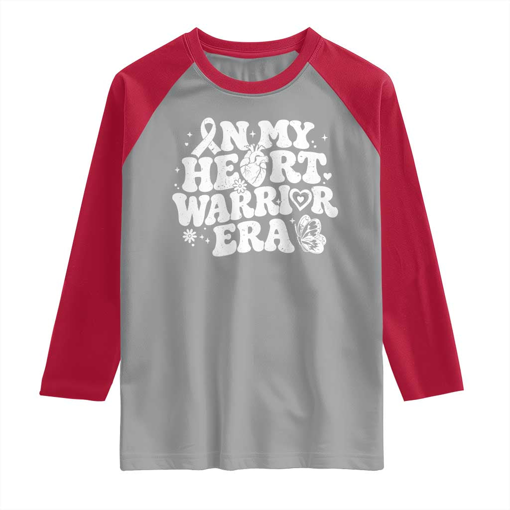 CHD Heart Disease Awareness Raglan Shirt In My Heart Warrior Era